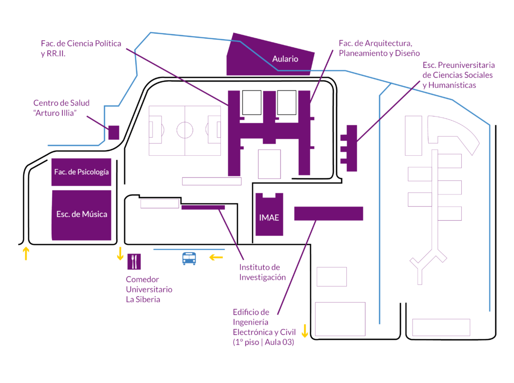 Mapa Sede XI Congreso Nacional de Extensión